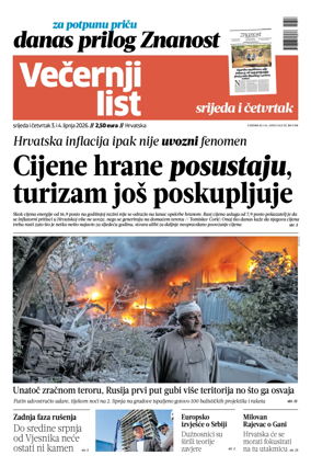 Cover of Vecernji list - Hrvatska