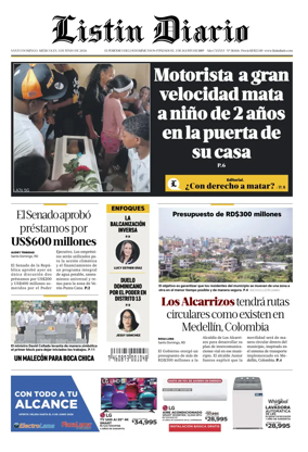 Cover of Listin Diario