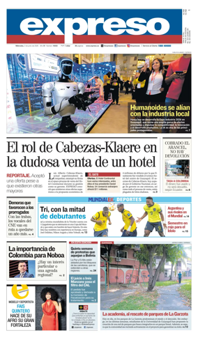 Cover of Diario Expreso