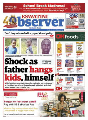 Cover of Eswatini Observer