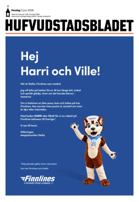 Cover of Hufvudstadsbladet
