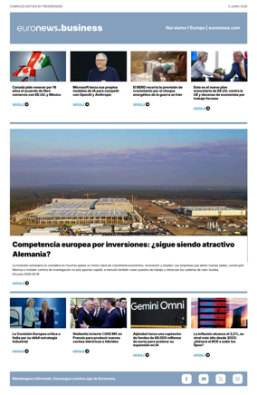 Cover of Euronews Business (Spanish) Compiled Edition