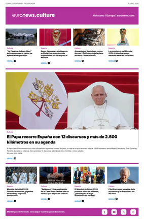 Cover of Euronews Culture and Sport (Spanish) Compiled Edition
