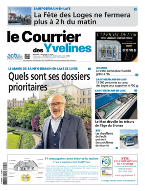 Cover of Le Courrier des Yvelines (Saint-Germain-en-Laye)