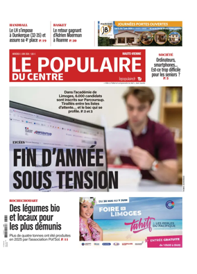 Cover of Le Populaire du Centre (Haute-Vienne)