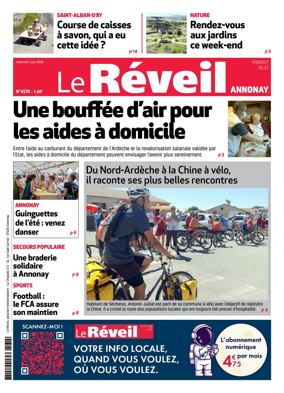 Cover of Le Reveil du Vivarais – edition Annonay