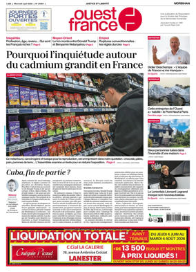 Cover of Ouest France (Ploermel)