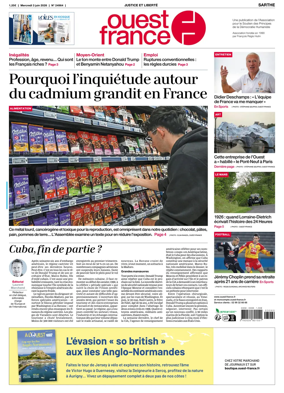 Cover of Ouest France (Sarthe)