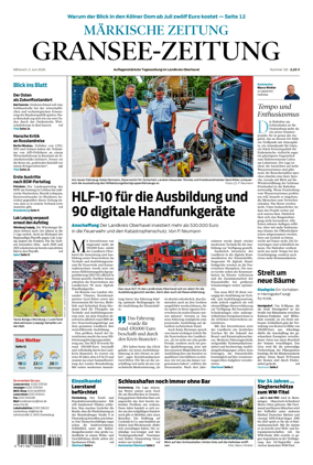 Cover of Gransee-Zeitung