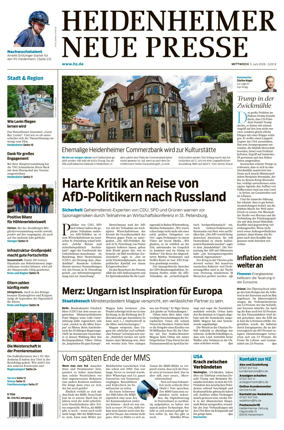 Cover of Heidenheimer Neue Presse