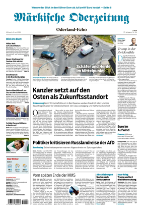 Cover of Markische Oderzeitung Oderland-Echo