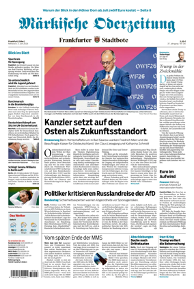 Cover of Markische Oderzeitung Frankfurt (Oder)