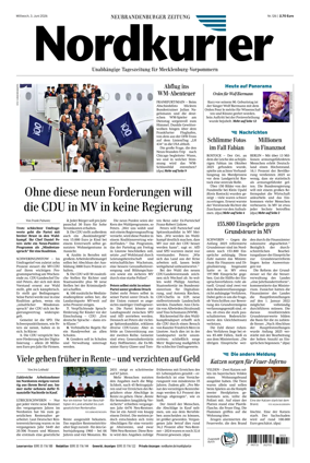 Cover of Neubrandenburger Zeitung