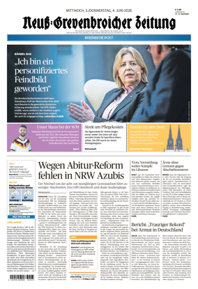 Cover of Neuss-Grevenbroicher Zeitung Neuss
