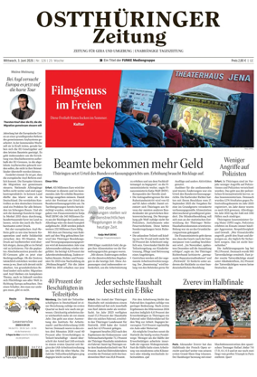 Cover of Ostthuringer Zeitung (Gera)