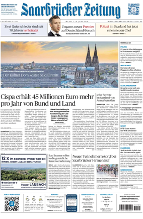 Cover of Saarbruecker Zeitung