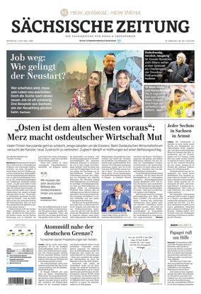 Cover of Sachsische Zeitung (Riesa & Grossenhain)