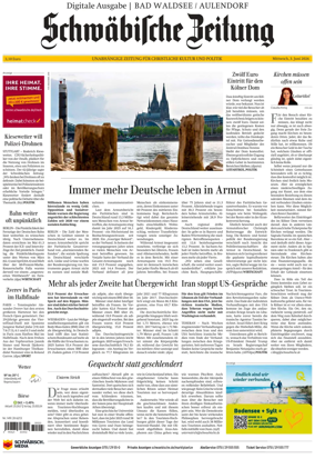Cover of Schwabische Zeitung (Bad Waldsee / Aulendorf)