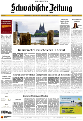 Cover of Schwabische Zeitung (Riedlingen)