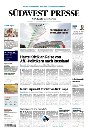 Cover of SUDWEST PRESSE - Neckar-Chronik