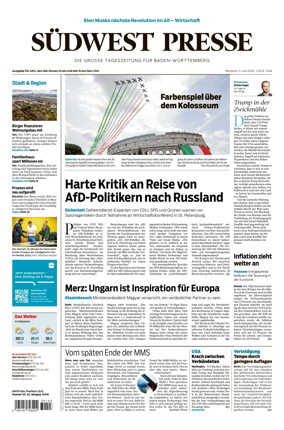Cover of Sudwest Presse