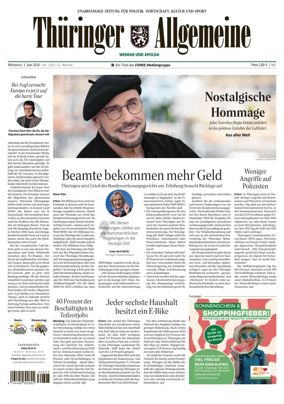 Cover of Thuringer Allgemeine (Apolda)