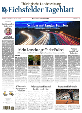 Cover of Thuringische Landeszeitung (Eichsfeld)