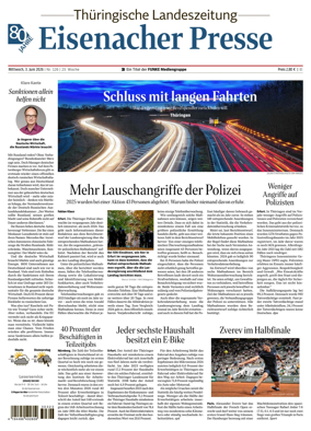 Cover of Thuringische Landeszeitung (Eisenach)