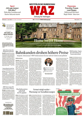 Cover of Westdeutsche Allgemeine Zeitung (Hattingen)