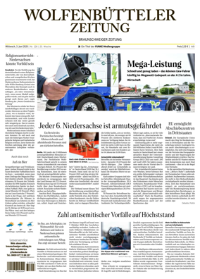 Cover of Wolfenbutteler Zeitung