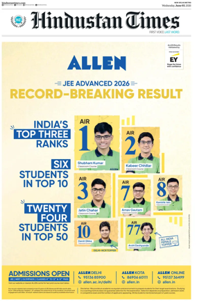 Cover of Hindustan Times (Delhi)