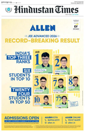 Cover of Hindustan Times ST (Jaipur)