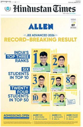 Cover of Hindustan Times ST (Pune)