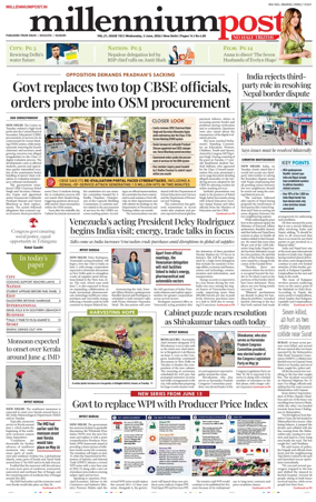Cover of Millennium Post
