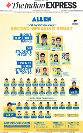 Cover of The Indian Express