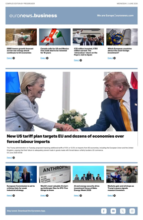 Cover of Euronews Business