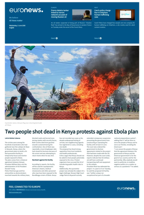 Cover of EuroNews (English Edition)