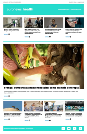 Cover of Euronews Health (Portuguese)