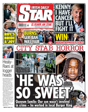 Cover of Irish Daily Star