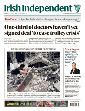 Cover of Irish Independent