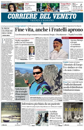 Cover of Corriere del Veneto (Vicenza e Bassano)