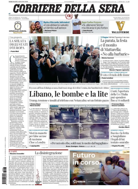 Cover of Corriere della Sera