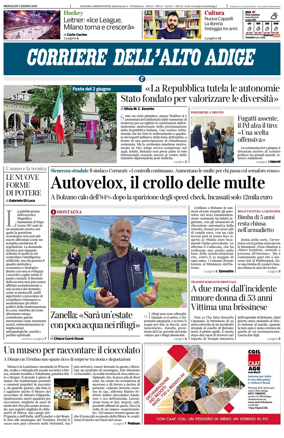 Cover of Corriere dell'Alto Adige