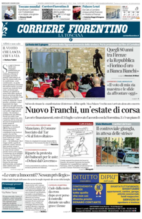 Cover of Corriere Fiorentino