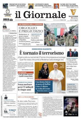Cover of Il Giornale (Italy)