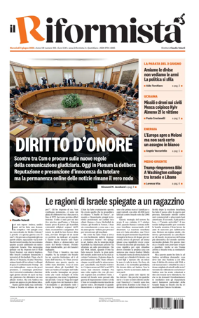 Cover of Il Riformista (Italy)