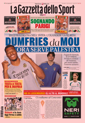 Cover of La Gazzetta dello Sport - Milano