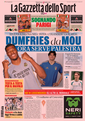 Cover of La Gazzetta dello Sport