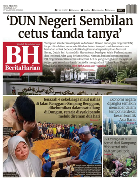 Cover of Berita Harian