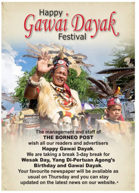 Cover of The Borneo Post (Sarawak)